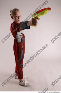 DENISA PILOT STANDING POSE WITH GUN 2